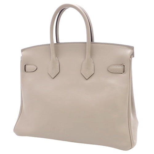Birkin 25 Swift, Gris Asphalt, Gold Hardware, A stamp.