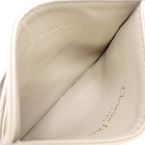Cannage Caro Card Holder, Flat Pass Case, Calfskin, S5130UWHC_M116 (Current as of February 2024)