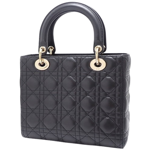 カナージュ レディディオール Lady Dior バッグ ミディアム 2WAY ショルダー 肩掛け ラムスキン M0565ONGE_M900(2024年3月現在現行品)
