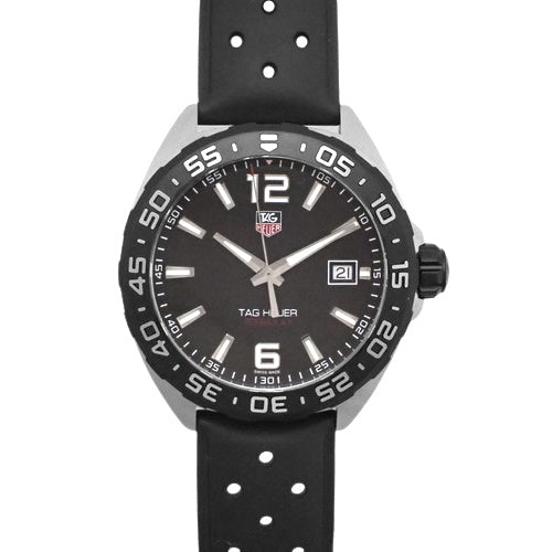Formula 1 WAZ1110.FT8023 (current model as of March 2024) Rubber Quartz Movement Black with Warranty