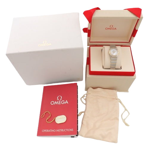 Constellation 123.25.24.60.05.001 YG/SS Quartz Bezel Diamond White Silver