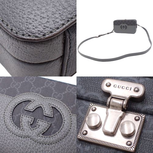 GG Supreme Interlocking G Cutout Shoulder/Crossbody Bag in GG Supreme Canvas 725341