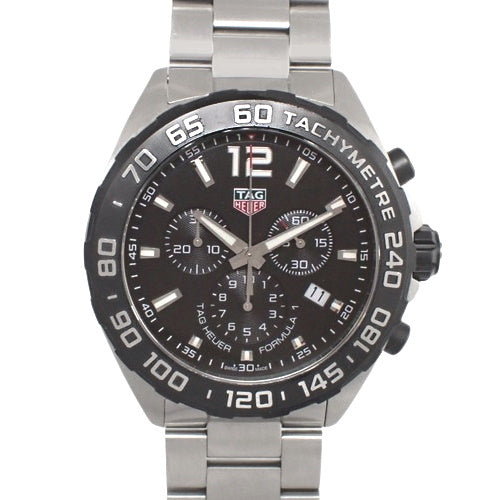 Formula 1 CAZ1010.BA0842 (current as of March 2024) Stainless Steel Quartz Chronograph Watch, Black and Silver, Purchased September 2016, with Warranty.