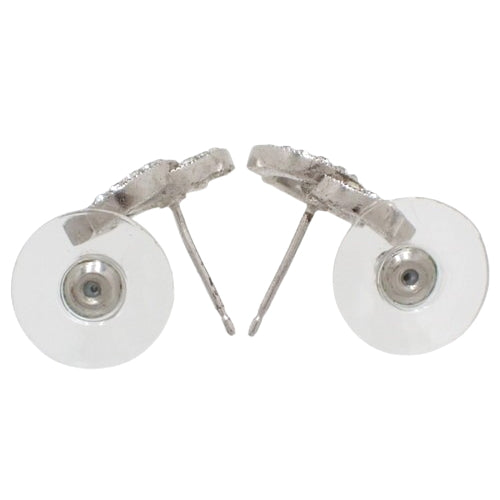 Coco Mark Rhinestone Earrings Metal Accessories Jewelry