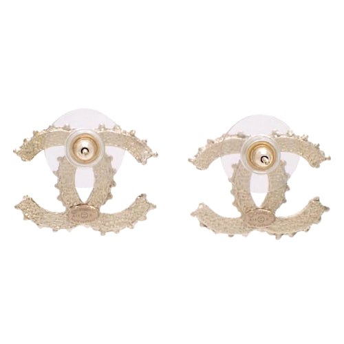 Cocomark earrings, metal (GP), accessories, jewelry, red stone