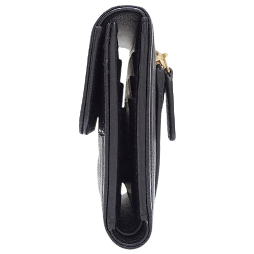 Boy Chanel Tri-Fold Wallet, Caviar Skin, Black, Coco Mark, 3-Fold Wallet