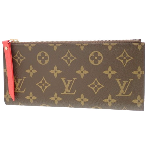 Monogram Portefeuille Adele Coquelicot Long Wallet in Monogram Canvas, M61287