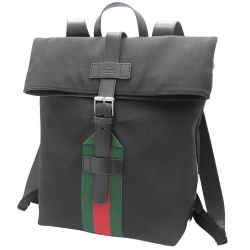 Sherry Line Rucksack/Backpack Shoulder Bag Daypack Web Line Leather Techno Canvas 619749