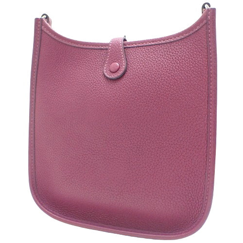 Evelyn TPM 肩背包/斜挎包，钯金金属配件，Taurillon Maurice 手拿包，银莲花色/海军蓝，Y 形印章