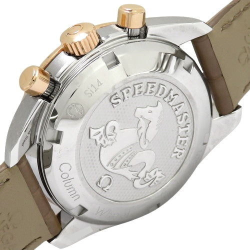 324.23.38.50.02.002 Speedmaster 38 PG/SS/Leather Automatic Ivory