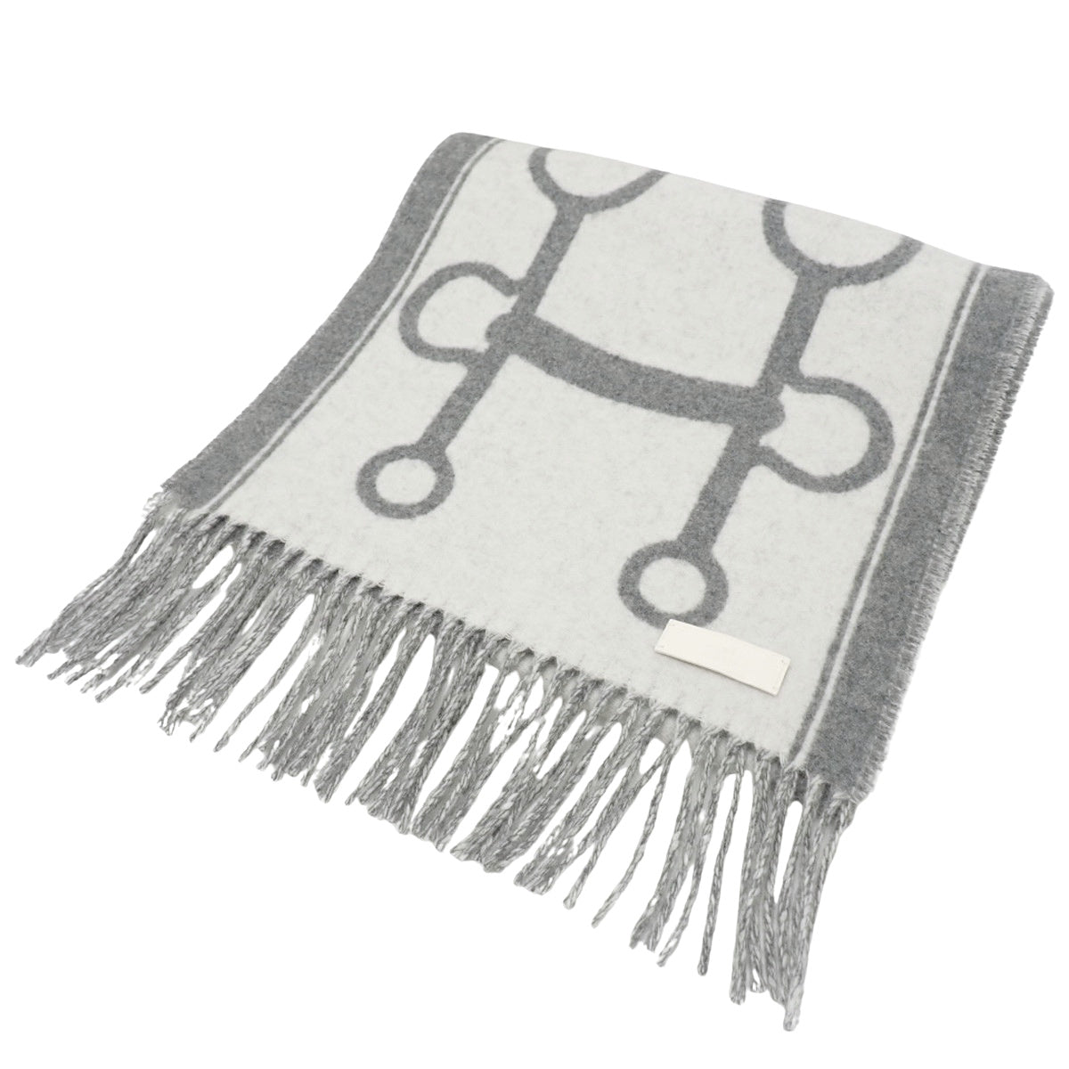 マフラー モール アパレル ファッション小物 カシミヤ イヴォワール/フランネルグレー