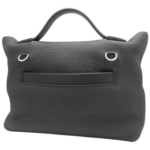 Sac 24h29, Togo Swift, Palladium hardware, Black, Silver hardware, Z stamp.
