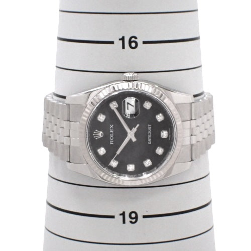 [Warranty included] 116234G Datejust 36 Stainless Steel M-Serial (2007-2008) Automatic Jubilee Watch, Purchased December 2008, Black and Silver