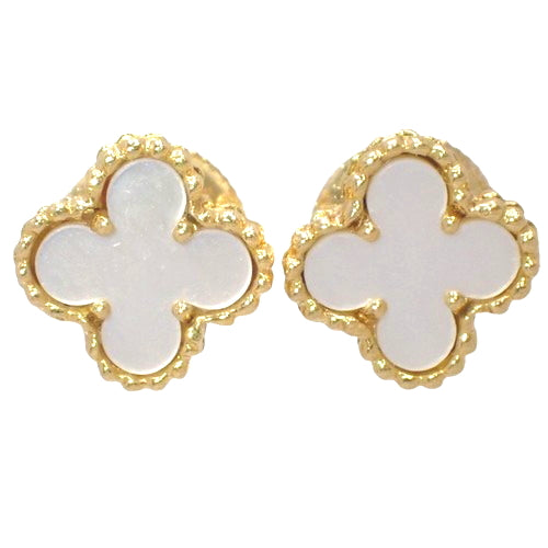 スウィート アルハンブラ ピアス マザー オブ パール イエローゴールド K18YG アクセサリー ジュエリー