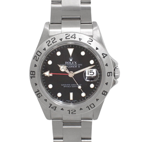 [含保修] 16570 Explorer 2 不锈钢 D 系列 (2005) 自动机芯 2006 年 9 月购买 黑色 银色