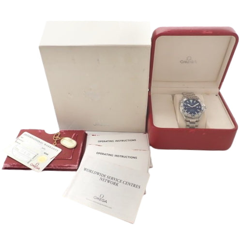 [Warranty included] Seamaster 300m 2265.80 Stainless Steel Quartz Diver's Watch, Blue and Silver, Purchased June 2014