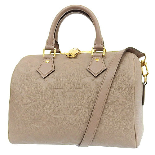 Monogram Empreinte Speedy Bandouliere 25 Shoulder/Crossbody Bag, 2-Way Mini Boston Bag, Monogram Empreinte Tourterelle M59273 (Current as of January 2024)