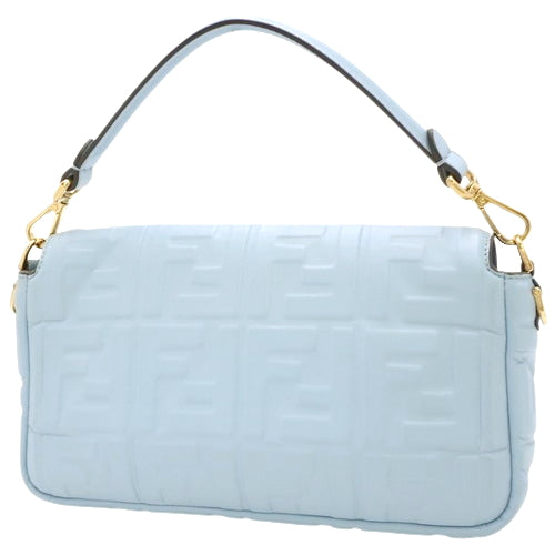 MAMMA BUCKET Leather Light Blue 8BR600 2-way Shoulder Bag (FF)