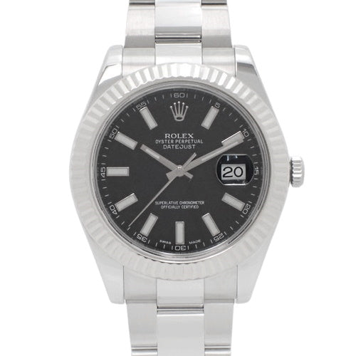 [Warranty included] 116334 Datejust 2 Stainless Steel Automatic with Oyster Bracelet, Random Number, Purchased October 2012, Black and Silver