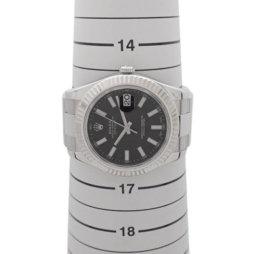 [Warranty included] 116334 Datejust 2 Stainless Steel Automatic with Oyster Bracelet, Random Number, Purchased October 2012, Black and Silver