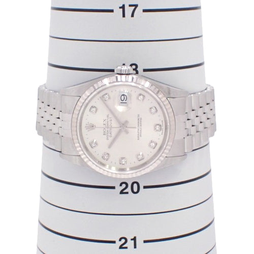 [Warranty included] 16234G Datejust Stainless Steel Y-serial (2002) Automatic with Diamonds, 10PD, Purchased in January 2004, Silver