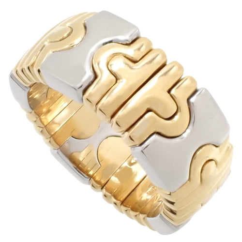 Parentesi Ring, 18K Yellow Gold, Stainless Steel, SS, Accessory, Jewelry, Size 10 (50)
