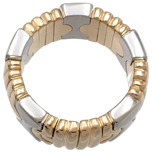 Parentesi Ring, 18K Yellow Gold, Stainless Steel, SS, Accessory, Jewelry, Size 10 (50)