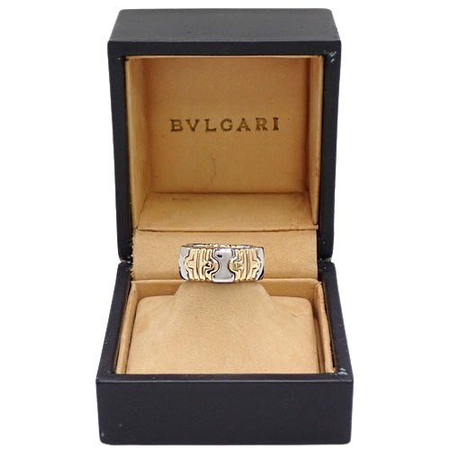 Parentesi Ring, 18K Yellow Gold, Stainless Steel, SS, Accessory, Jewelry, Size 10 (50)