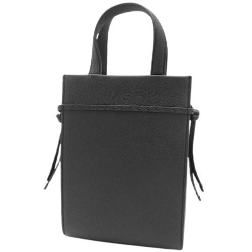 Go To Shopper Small, Full-Grain Leather, Black, 7VA584AMACF0GXN (currently available as of December 2023), 2-way shoulder bag/handbag.