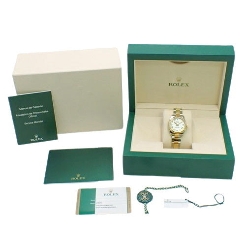[Warranty included] 178273 Datejust 31mm Stainless Steel/Yellow Gold Automatic with Oyster Bracelet, Random Number, Purchased September 2018, White Gold