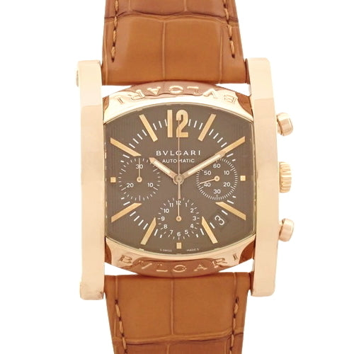 Assioma Chronograph AAP48GCH, PG/Leather, Automatic, Limited Edition of 99 pieces, Brown