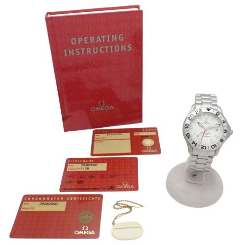 [Warranty included] Seamaster GMT 2538.20 SS Automatic 41mm White Silver