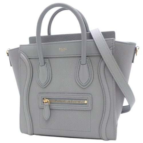 Luggage Nano Shopper, Baby Drummed Calfskin, Call, 189243AQL.10KL (currently available as of January 2024), 2-way shoulder bag, can be carried on the shoulder or crossbody.