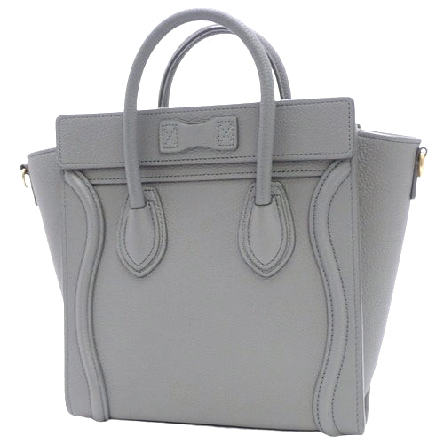 Luggage Nano Shopper, Baby Drummed Calfskin, Call, 189243AQL.10KL (currently available as of January 2024), 2-way shoulder bag, can be carried on the shoulder or crossbody.