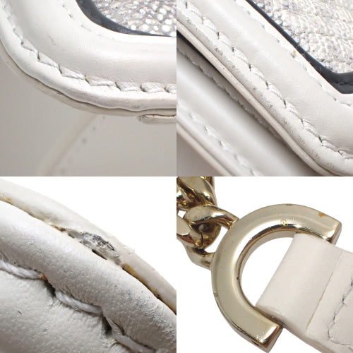 Serpenti Diamond Blast Shoulder/Crossbody Chain Shoulder Bag with Snake Motif and Calfskin