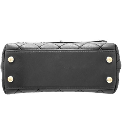 Matelasse Coco Handle XXS Lambskin Black Multicolor Rainbow AS2215 2-way Shoulder Bag, can be worn as a shoulder bag or crossbody bag.