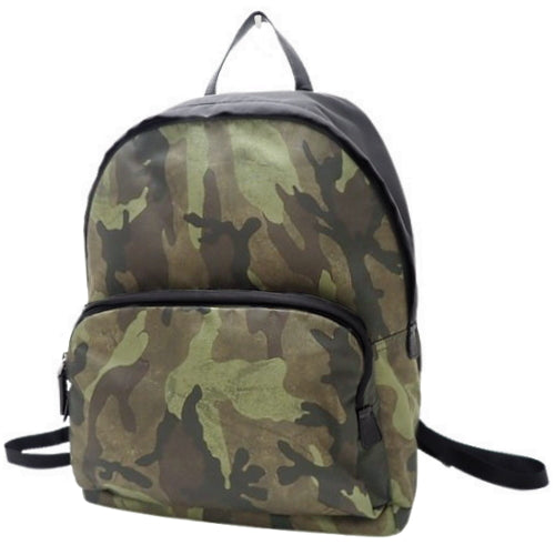 Camouflage Backpack with Camouflage Pattern and Logo Plate, Nylon, TESSUTO CAMOUFL MIMETICO VZ0066