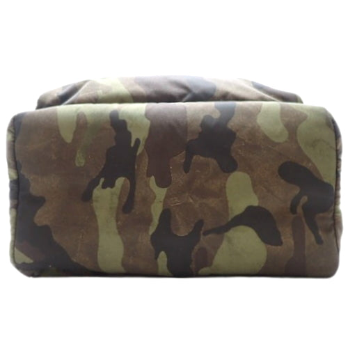Camouflage Backpack with Camouflage Pattern and Logo Plate, Nylon, TESSUTO CAMOUFL MIMETICO VZ0066