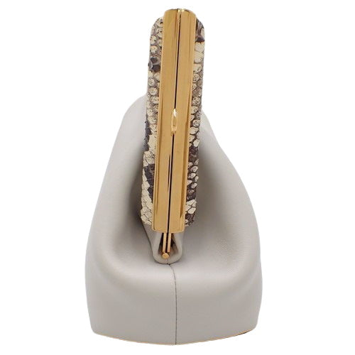 ファースト スモール バッグ パイソン ナッパレザー ホワイト 8BP129AGWRF1GEN(2024年1月現在現行品) クラッチバッグ 肩掛け 斜め掛け FFモチーフ