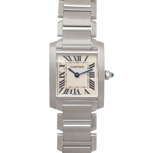 Tank Française SM W51008Q3 Stainless Steel Quartz White Silver