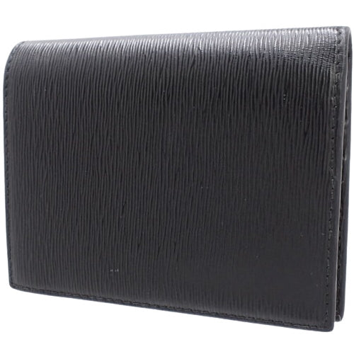 Bi-fold wallet, small item, mini wallet, leather, Vitello Move NERO, 1MV204
