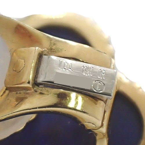 アルハンブラ イヤリング ラピスラズリ K18 イエローゴールド YG アクセサリー ジュエリー クローバーモチーフ