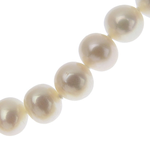 Pearl Wrap Necklace, Pearl, Silver 925, Long Pearl