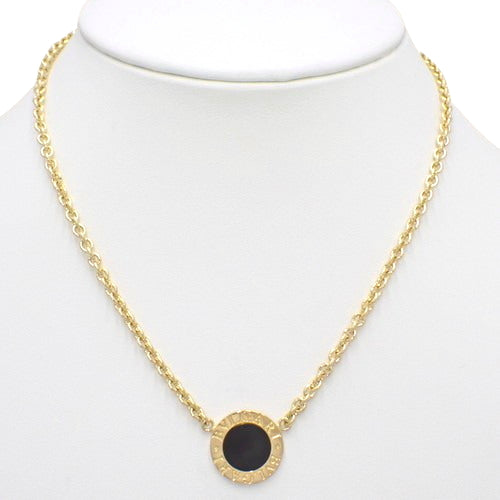 BVLGARI BVLGARI Onyx 18K Yellow Gold YG Necklace Accessory Jewelry Pendant Onyx