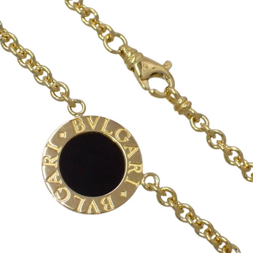 BVLGARI BVLGARI Onyx 18K Yellow Gold YG Necklace Accessory Jewelry Pendant Onyx