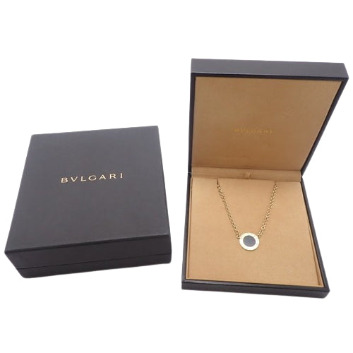 BVLGARI BVLGARI Onyx 18K Yellow Gold YG Necklace Accessory Jewelry Pendant Onyx