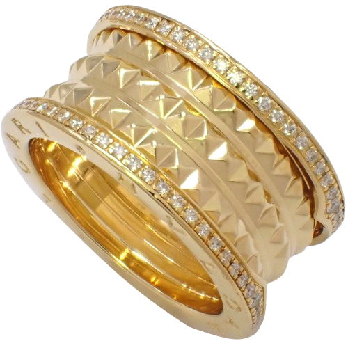 B-zero1 Rock 4-Band Diamond Ring, 357894, 18K Yellow Gold, YG, Accessory, Jewelry, Diamond, B-zero1, Size 21 (61)