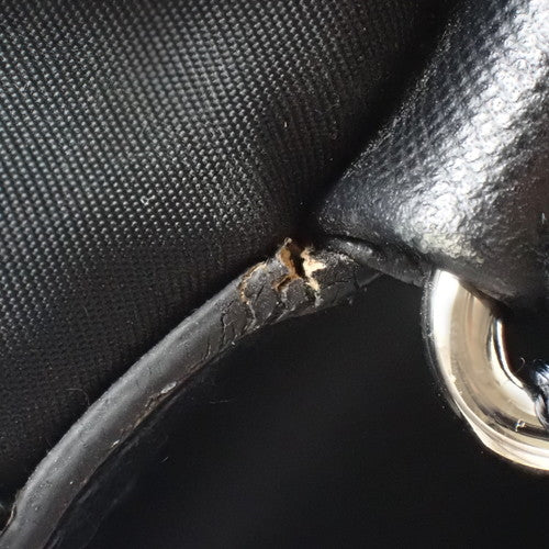 Re-Nylon バックパック ナイロン サフィアーノレザー ブラック 1BZ039_RV44_F0002 肩掛け ショルダー リュックサック