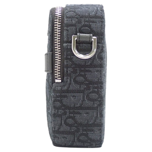 Safari Maxi Messenger Bag, Canvas &amp; Leather, Black, 1ESPO297YKY_H03E (currently available as of February 2024), Shoulder Bag, Crossbody Bag, Oblique Jacquard