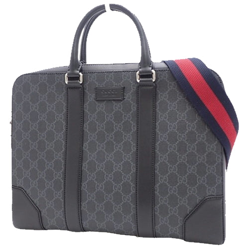 GG Supreme 双向公文包、单肩包/斜挎包、通勤包、GG Supreme 帆布、474135 K5RLN 1095（截至 2024 年 3 月）